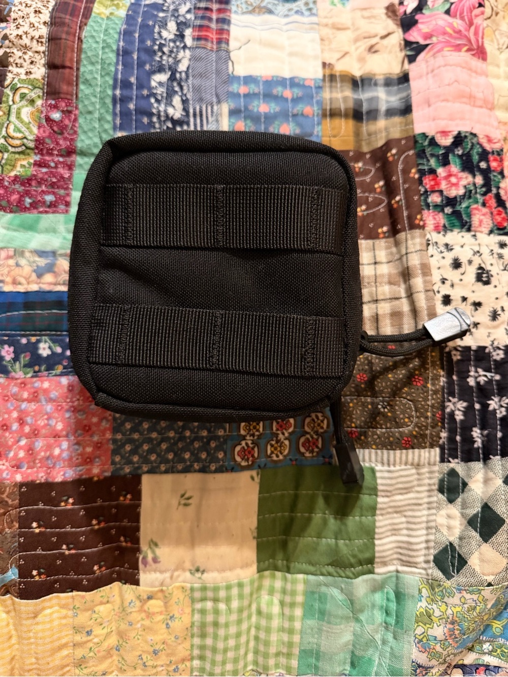 Compact Black Tactical Pouch - Unbranded